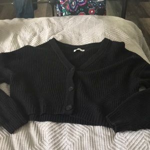 black hollister cardigan